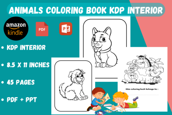 Animal Coloring Book KDP Interior: A Versatile Tool for Creativity and Productivity