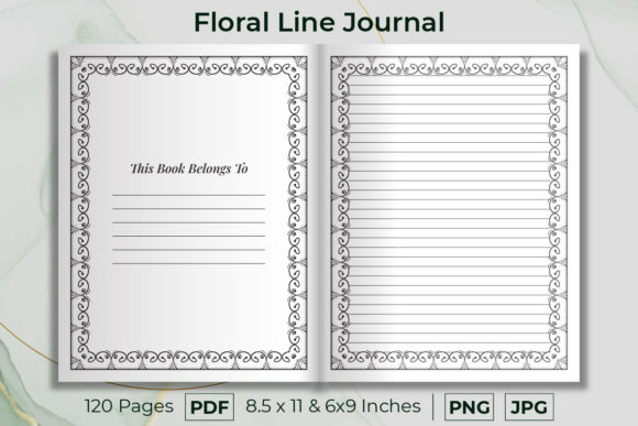 Decorated Composition Line Journal V4