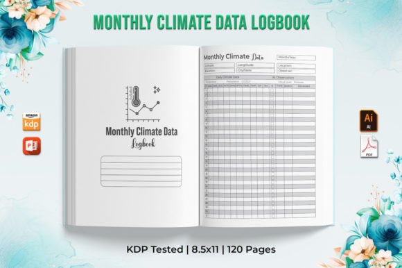 Editable Monthly Climate Data Log Book: A Versatile Tool for Tracking and Analyzing Weather Patterns