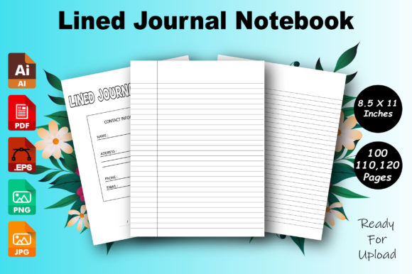 Explore Creativity with KDP Lined Journal Notebooks