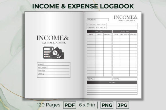 Income Expense Tracker Ledger Book
