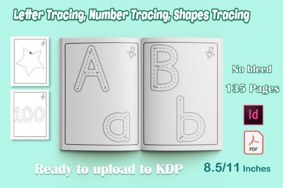 Letter and Number Shapes Tracing for Kids
