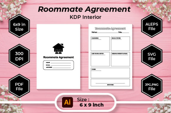 Streamlining Shared Living with the Roommate Agreement KDP Interior Template