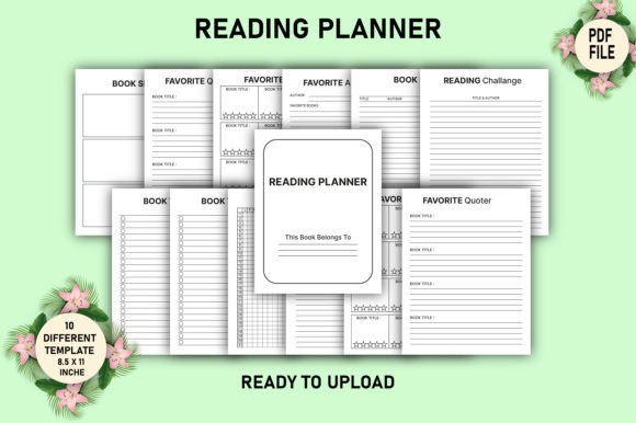 Unlock Your Reading Potential with an Editable Reading Planner for KDP